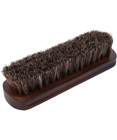 Shoe Brush Household Cleaning Multifunctional Horsehair Shoe Brush Polished Wooden Handle Natural Leather Soft Boots Brush Onecolor - Buy Online on GoSupps.com