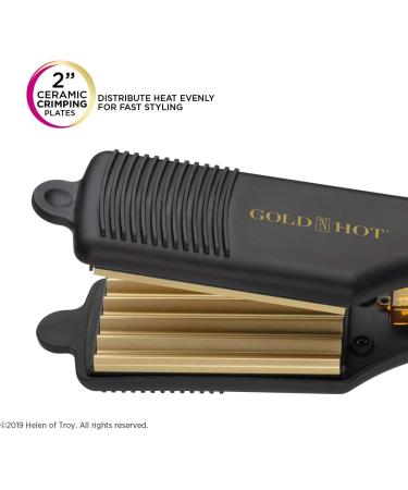 Gold N Hot Professional Ceramic 2 Hair Crimper Iron - Original Version - Buy Online on GoSupps.com