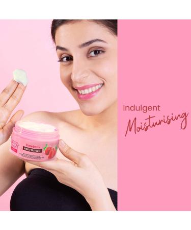 BR YAN & CA-NDY Strawberry Body Butter - pH 5.5 72Hr Moisturization Ceramides & Hyaluronic Acid Non-Sticky Moisturizer for Women & Men (200gm) - Shop Internationally Now - Buy Online on GoSupps.com
