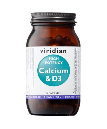 Viridian High Potency Calcium & Vitamin D3-90 Capsules