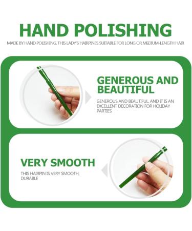 Minkissy Womens Vintage Chinese Hair Stick Jade Hair Chopstick Traditional Style Retro Hair Hair Clips Barrettes for Women Girls Bun Japanese - Buy Online on GoSupps.com