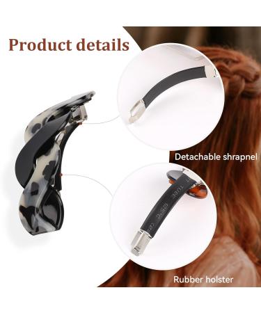 Wider Hair Clips for Women - Set of 3 Large French Barrettes for Dense Thick and Fine Hair - Retro Hair Clasp Accessories - Buy Online on GoSupps.com