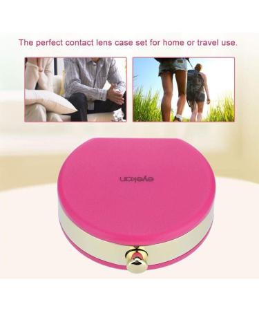 Buy Cute Rose Red Mini Contact Lens Case Set - Travel Kit for Eye Care & Lens Holding - Buy Online on GoSupps.com