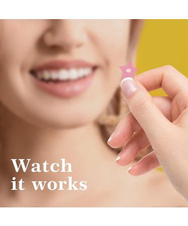 Mandabloom Acne Patches - Pink & Yellow Star Shaped Hydrocolloid Pimple Patch with Tea Tree Oil - 112 Patches for Face - 14mm & 12mm - Buy Online on GoSupps.com
