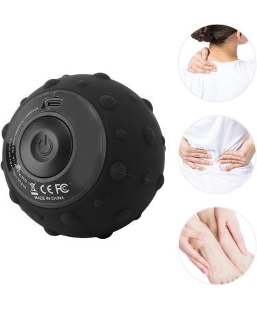 Vibrating Massage Ball - 5-Speed Deep Tissue Massager for Muscle Relief & Circulatory Stimulation (Black) - Buy Online on GoSupps.com