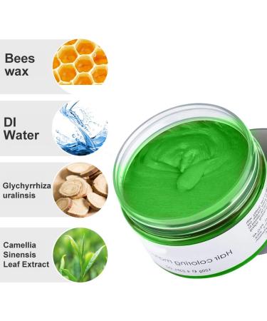 Acosexy Green Hair Dye Wax 4.23oz for Instant Hairstyle - Natural Coloring for Cosplay, Halloween Parties - Buy Online on GoSupps.com