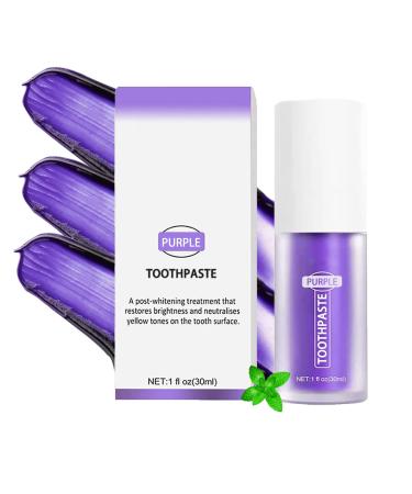 Purple tooth paste for teeth whitening purple toothpaste white teeth purple toothpaste brightening stain removal yellow teeth corrector toothpaste white teeth purple