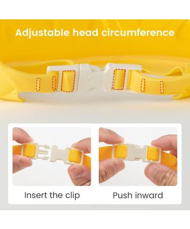 FUNUPUP Baby Shower Cap - Adjustable Hair Washing Shield for Kids - Yellow Crown Design - Buy Online on GoSupps.com
