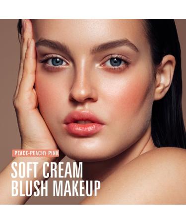 Buy Kimuse Gel Cream Blush - Dewy Finish Liquid Blush in Peace-Peachy Pink | Natural Look Makeup for a Radiant Glow - 4ml - Buy Online on GoSupps.com