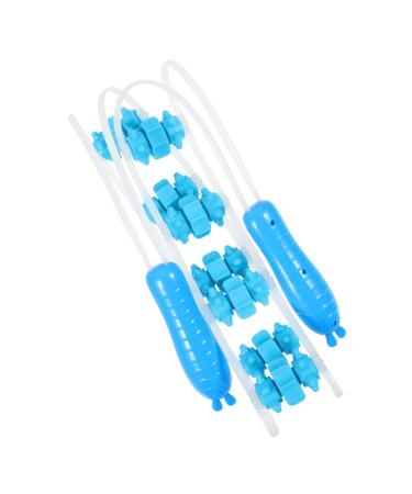 Combineda Ball Pull Back Strip Back Roller Body Roller For Muscle Trigger Roller For Muscles Massage Roller Stick Back Massage Back Back Back Massage With Tool Silica Gel to Stretch Wheel Blue 115x5.6cm