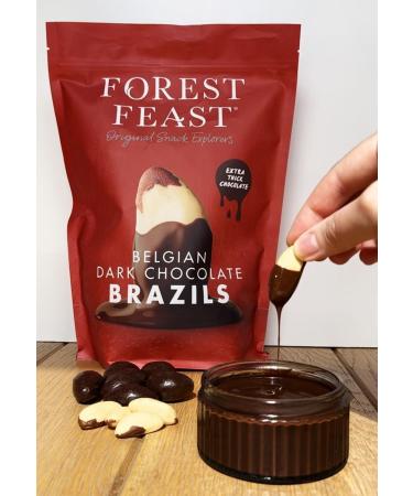 Forest Feast 1kg Dark Chocolate Brazil Nuts - Gluten Free High Protein Snack - Buy Online on GoSupps.com