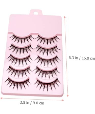 minkissy 15 Pairs Fake Eyelashes Faux Wispy Eyelashes False Eyelashes Natural Look Beauty Faux Eyelashes Diy Fake Eyelash Natural False Eyelashes Natural Fake Eyelash Fluffy Fiber Extend 3d - Buy Online on GoSupps.com
