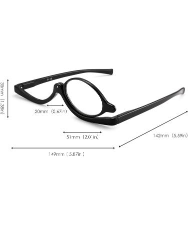 JM Makeup Reading Glasses 2 Pack - Flip Down Cosmetic Readers for Women | 3.0x Magnification - Buy Online on GoSupps.com