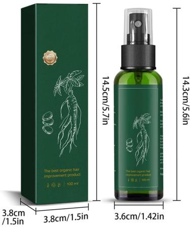 Shantou Yingji Ginseng Hair Regeneration Spray Ginseng hair growth solution ginseng hair growth serum moisturizes your hair with moisture 2 pieces x 100 ml 2 pieces - Buy Online on GoSupps.com