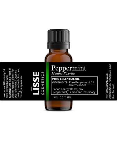 Peppermint Essential Oil (0.5 Fl Oz) - 100% Pure, Batch Tested & Third Party Verified for Premium Quality - Buy Online on GoSupps.com