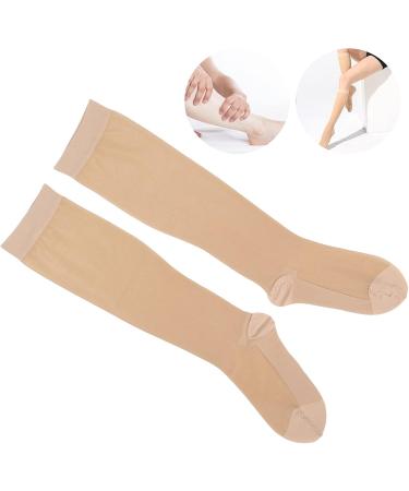 Buy Breathable Compression Stockings for Men & Women - Anti-Varicose Vein Over-Calf Support (L/XL) - International Shipping Available - Buy Online on GoSupps.com