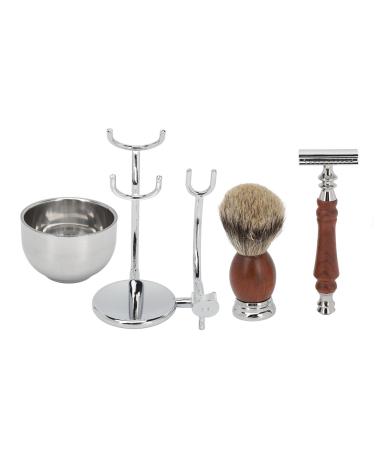 Shaving Bowl And Brush Set Retro Alloy Beard Brush Shaving Cream Brush Shaving Brush Stand Shaving Soap Set For Men