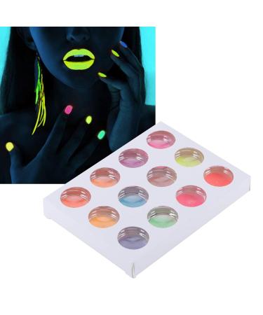 Fluorescence Nail Powder - 12 Box Neon Acrylic Glitter for Stunning Nail Art Decoration | International Shipping Available - Buy Online on GoSupps.com