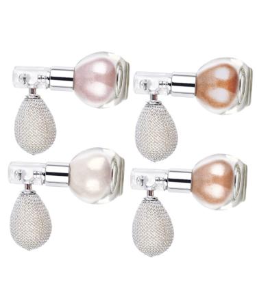 Healvian 16 Pcs Body Powder Spray Eyeshadow Pressed Powder Spray Highlighter Powder Spray Face Powder Plastic