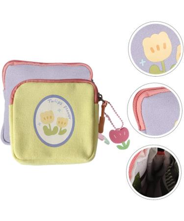 Healeved 8 STK Cotton Storage Bags for Women's Hygiene & Bandage Organizer - Multifunctional Tampon Holder & Money Exchange Tote - Color-Sorted 15.5x15.5cm - Perfect for Students & Bed Linen - Buy Online on GoSupps.com