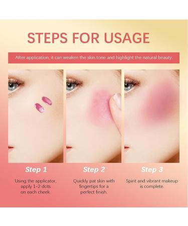 3-Piece Liquid Blush Kit - Velvet Lightweight Waterproof Makeup for Cheek, Eye, Lips - Buy Online on GoSupps.com