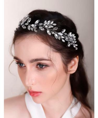 Chargances Bridal Crystal Hair Vine Wedding Red Rhinestone Headband Fashion Bride Hair Vine Wedding Prom Flower Girl Hair Accessories for Women and Girls (Red) - Buy Online on GoSupps.com