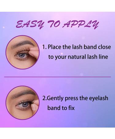 Self-Adhesive Wispy Long False Eyelashes - Natural Fluffy Extensions - Soft, Glue-Free Makeup Lashes (4 Pack A103) - Buy Online on GoSupps.com