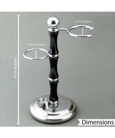 Haryali London Men's 5 Pc Shaving Set with Razor, Brush, Soap, Bowl & Stand - Black Color - Perfect Gift - Buy Online on GoSupps.com