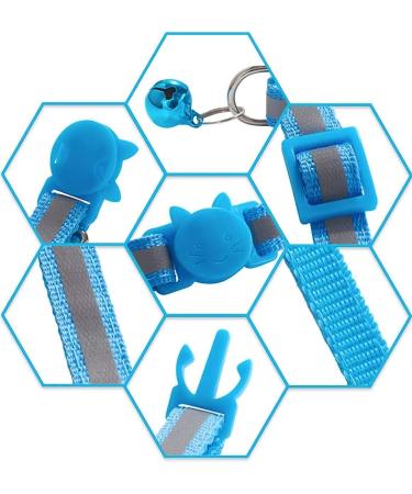 Nearasu 12 Pack Cat Collars Reflective Safety Quick Release Buckle Cat Collar for Cat Kitten Pet Breakaway With Bell Adjustable Large Hi Vis 20-34cm For All Domestic Cats Male Female (Multi-colored) - Buy Online on GoSupps.com