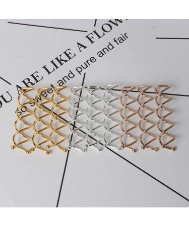 20 Pieces Spiral Hair Clips for Easy Styling - Golden Hair Accessories for Women & Girls - Buy Online on GoSupps.com