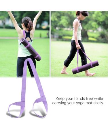 Weiyiroty Yoga Mat Sling - Portable Adjustable Yoga Mat Belt for Fitness Studios - Violet - Buy Online on GoSupps.com