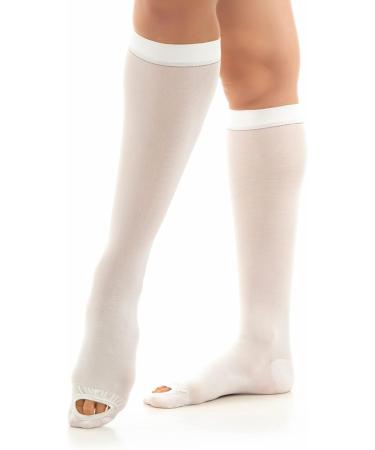 Knee High Compression Stockings 15-20 mmHg - XL Size | Best Medium Level Support for Travel & Everyday Wear - Buy Online on GoSupps.com