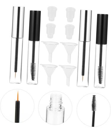 Mikinona Clear Mascara 2 Sets mascara tube sample containers empty eyelash tube Eyelash Cream Tube travel cosmetic eyeliner 10.5X1.5CM Assorted Color - Buy Online on GoSupps.com