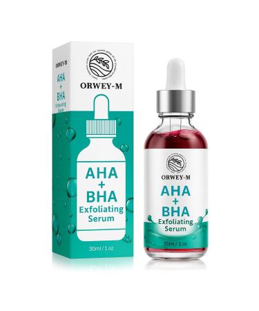 ORWEY-M AHA + BHA Exfoliating Facial Serum | Skin Texture Refinement & Pore Care | 30 ml / 1 Fl Oz