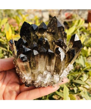 NAKOUULF Hot Quartz Cluster Natural Cairngorm s Flowers Smoky Quartz ClusterCan be Used for (Size : 300-400g) HOMEZHOU (Size : 200-300g)