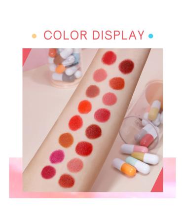ANMANSY Mini Lipstick Set - 16 Matte Capsule Lipsticks | Waterproof & Long Lasting | 16 Colors | Velvet Finish | Women's Matte Lipstick Kit - Buy Online on GoSupps.com