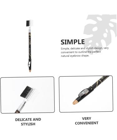 Healvian 12 Pcs Two-in-one Eyebrow Pencil Eyebrow Beauty Pencils Woman Eyebrow Pencils Eyebrow Liner Wooden - Buy Online on GoSupps.com