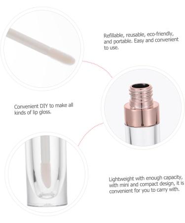 WEKADRIN 9 Pieces Transparent Small Refillable Bottles for DIY Lip Gloss Lip Balm Compact Lightweight Leakproof Reusable for Outdoor Activities Random - Buy Online on GoSupps.com