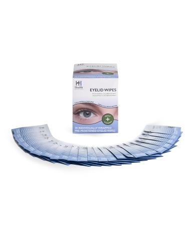 Health Intentions Eyelid Wipes for Blepharitis, Demodex, Red Eyes, Stye, Itchy Eyes - Exfoliating, Hypoallergenic Pre-Moistened Eye Cleanser Pads - Buy Online on GoSupps.com