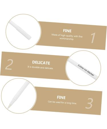 PRETYZOOM 1pc Coloring Pen Fondant Decorating Pens DIY Cake Drawing Tool Homemade Cookies Baking White Plastic - Buy Online on GoSupps.com
