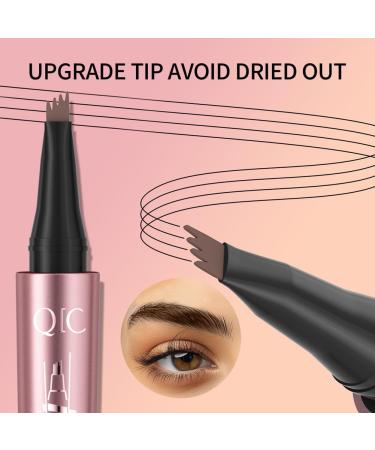 New Eyebrow Pen 3d Eyebrow Pen Waterproof Eyebrow Pen Micro Eyebrow Pen 4-Point Precision Eyebrow Pen Delicate Pen Tip As Fine As Hair Accurately Outlined With Smooth Lines Light Coffee Color - Buy Online on GoSupps.com