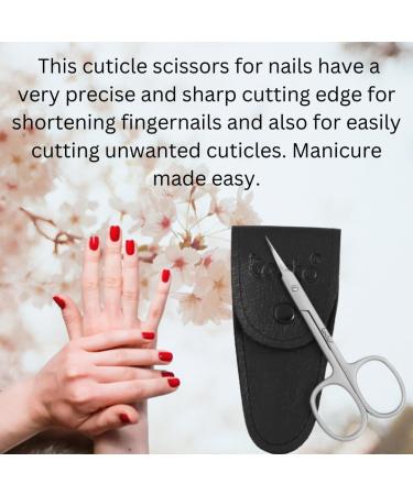 Tecto Professional Nail Scissors Stainless Steel Manicure Scissors Multi-Purpose Small Eyebrow Toenail for Women and Men (Curved Nail Scissor) (Extra fine tip Nail Scissor) - Buy Online on GoSupps.com