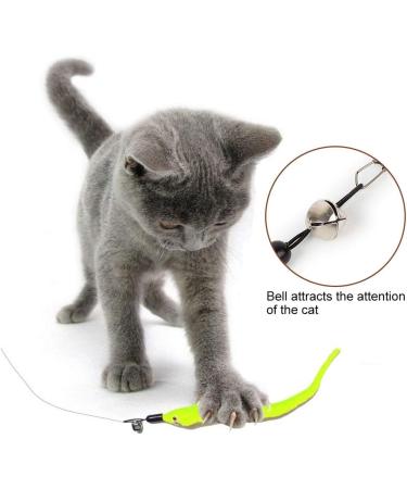 H02NLE Cat Teaser Wand with 5 Refills - Interactive Feather Toys for Indoor Cats - Buy Online on GoSupps.com