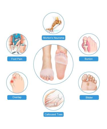 DOACT 3-Hole Bunion Corrector Protector with 5-Hole Big Toe Straighteners Gel Toe Separator Foot Splint Support for Hallux Valgus Overlapping Hammer Turf Bent Toe Day and - Buy Online on GoSupps.com