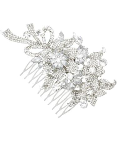 DOITOOL Bridal Hair Side Comb Combs for Women Hair Accessories for Women Crystal Headpiece Hair Teasing Comb Women Hair Accessories Tiara Women Hair Clip Bride Hair Plug Bow Tie - Buy Online on GoSupps.com
