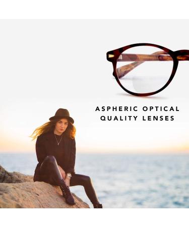 Classic Stylish Bifocal Round Reading Glasses for Men & Women - 3.00 Brown | International Shipping Available - Buy Online on GoSupps.com