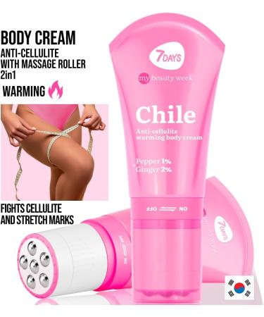  7Days 7Days Strong Anti-Cellulite Cream Warming Body Cream Strong Action for Glutes and Thighs Cellulite Cream for Hips and Stomach with Natural Extracts from Chile 130ml - Buy Online on GoSupps.com