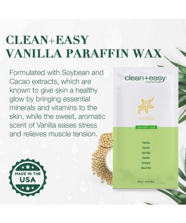 Vanilla Bean Paraffin Wax - 1lb | Clean + Easy | Hydrating Skin Treatment - Buy Online on GoSupps.com