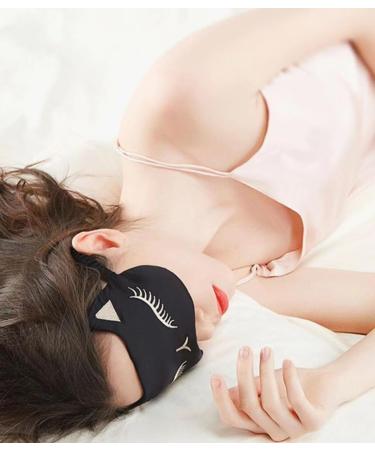 Heated Eye Mask - USB Warm Compress for Dry Eyes Dark Circles & Puffy Eyes with Timer Control - Black Cat Design - Buy Online on GoSupps.com