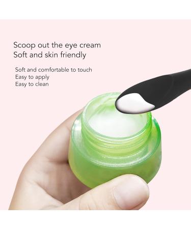 Eye Cream Spatula - Ceramic Bead Silicone Eye Massage Wand for Skincare | Facial Cream Applicator & Scoop Tool for Home & Salon - Buy Online on GoSupps.com